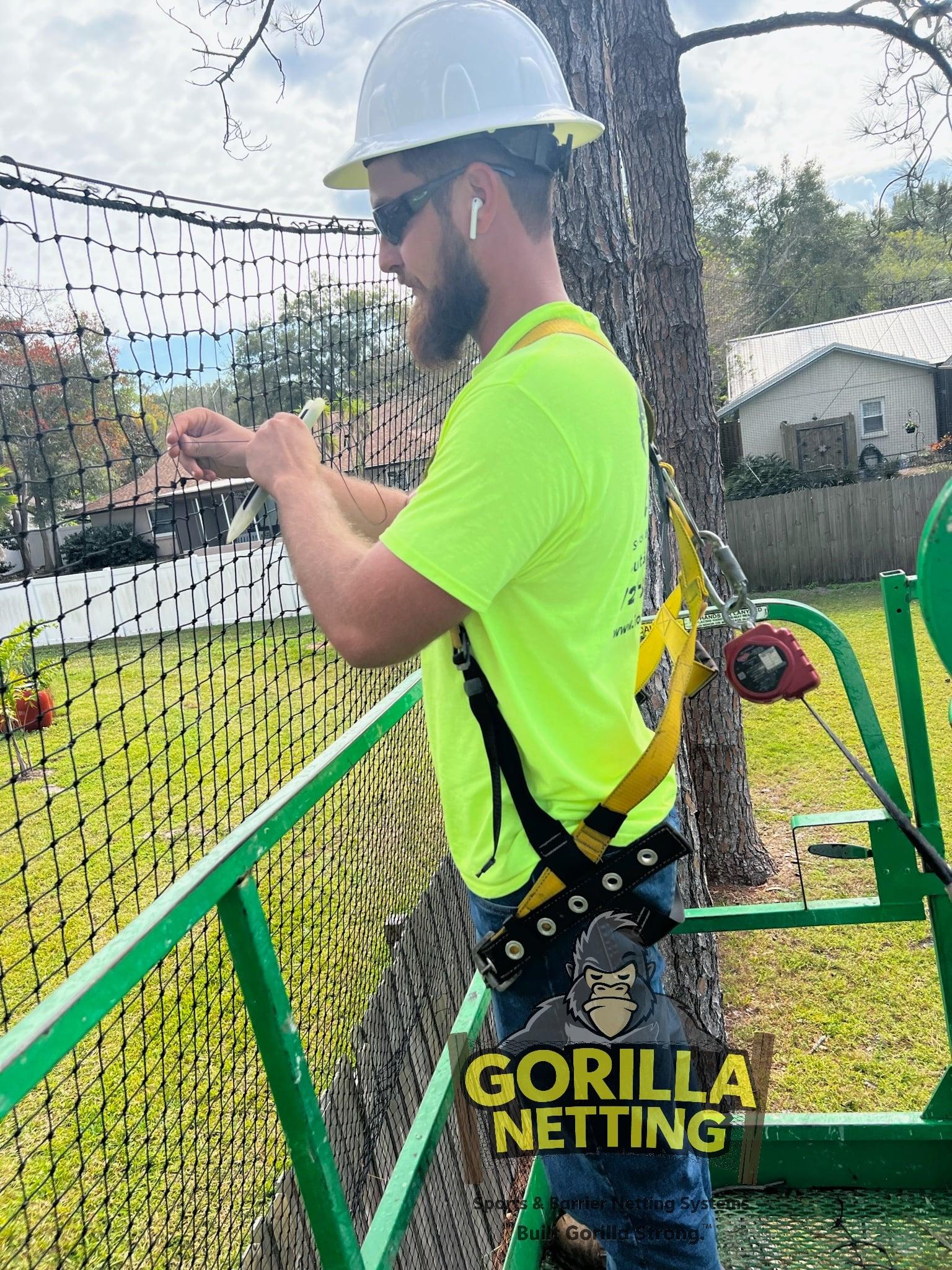 Perimeter Sports Netting Repair and Mending at Putnam Park, Palm Harbor, FL
