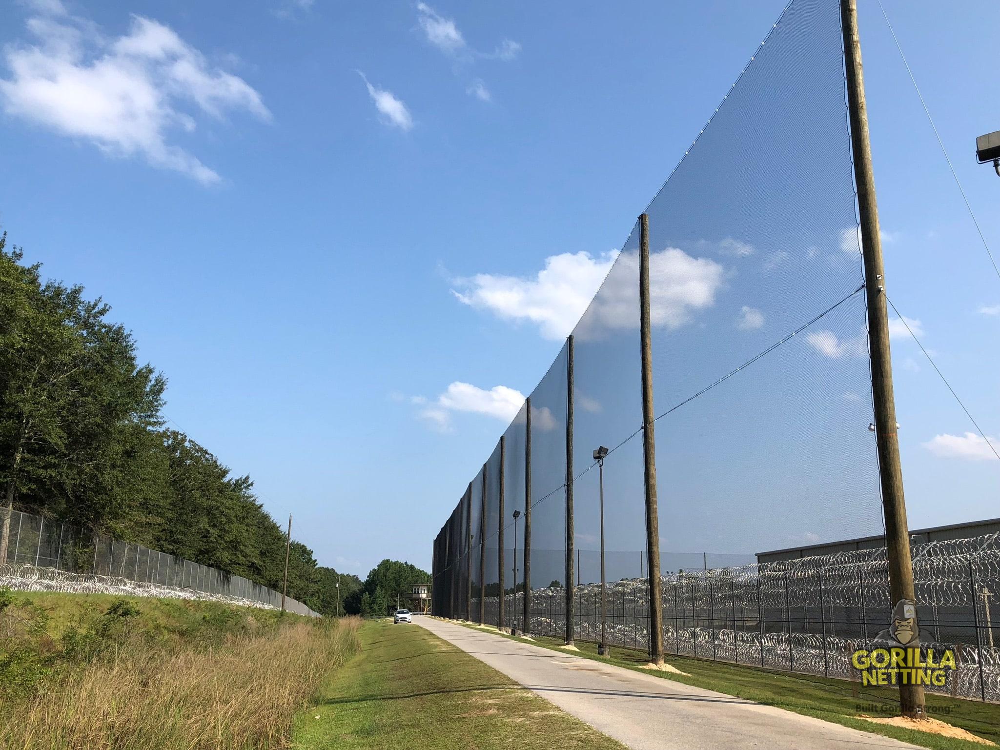 Security Perimeter Netting Installed at CoreCivic McRae Correctional Facility